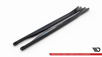 Seitenschweller Ansatz (Paar) V.1 passend für Subaru BRZ Mk2 schwarz Hochglanz