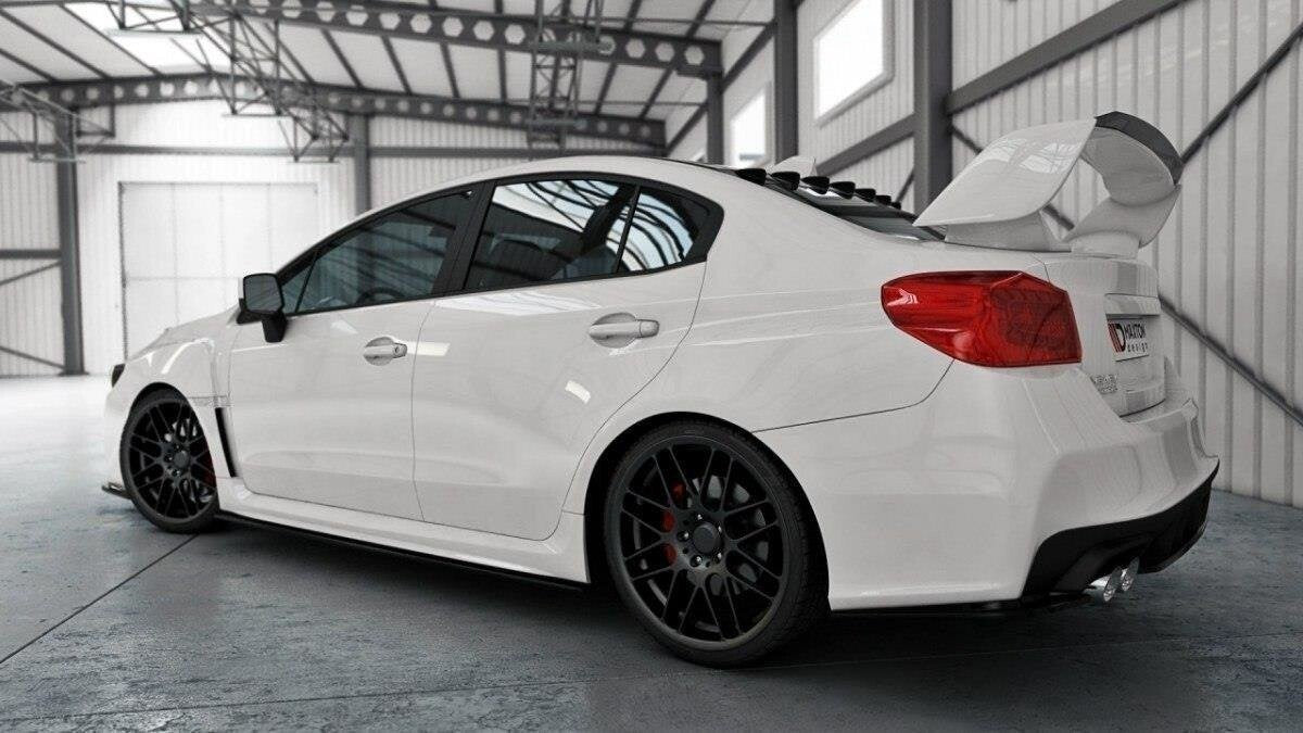 Seitenschweller Ansatz (Paar) V.1 passend für Subaru Impreza WRX STI MK4 schwarz Hochglanz