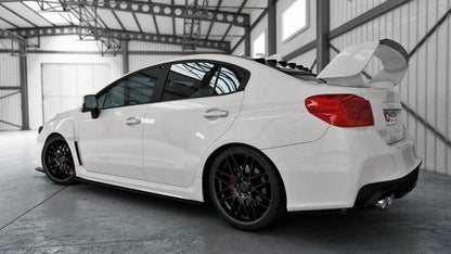 Seitenschweller Ansatz (Paar) V.1 passend für Subaru Impreza WRX STI MK4 schwarz Hochglanz