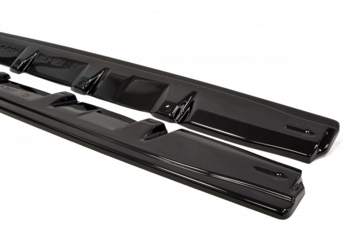 Seitenschweller Ansatz (Paar) V.1 passend für Subaru Impreza WRX STI MK4 schwarz Hochglanz
