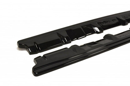 Seitenschweller Ansatz (Paar) V.1 passend für Subaru Impreza WRX STI MK4 schwarz Hochglanz