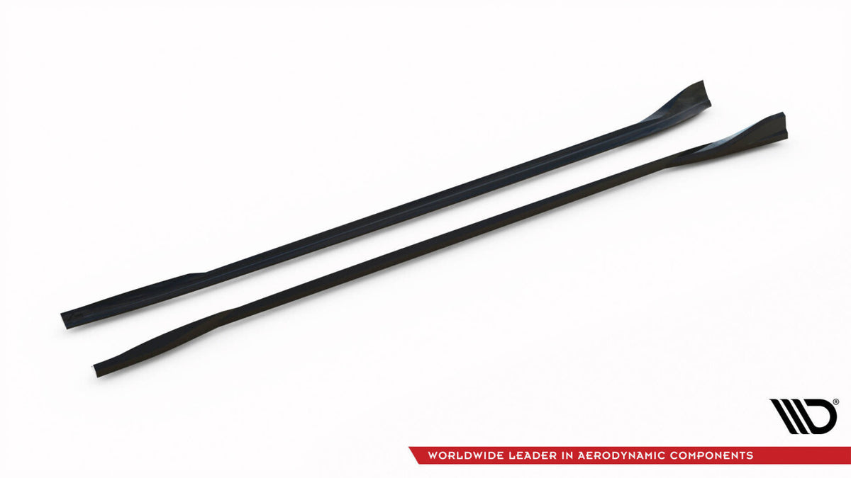 Seitenschweller Ansatz (Paar) V.1 passend für Tesla Model 3 Performance Mk1 FL schwarz Hochglanz