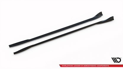 Seitenschweller Ansatz (Paar) V.1 passend für Tesla Model 3 Performance Mk1 FL schwarz Hochglanz