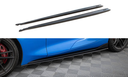 Seitenschweller Ansatz (Paar) V.1 passend für Toyota Supra Mk5 schwarz Hochglanz