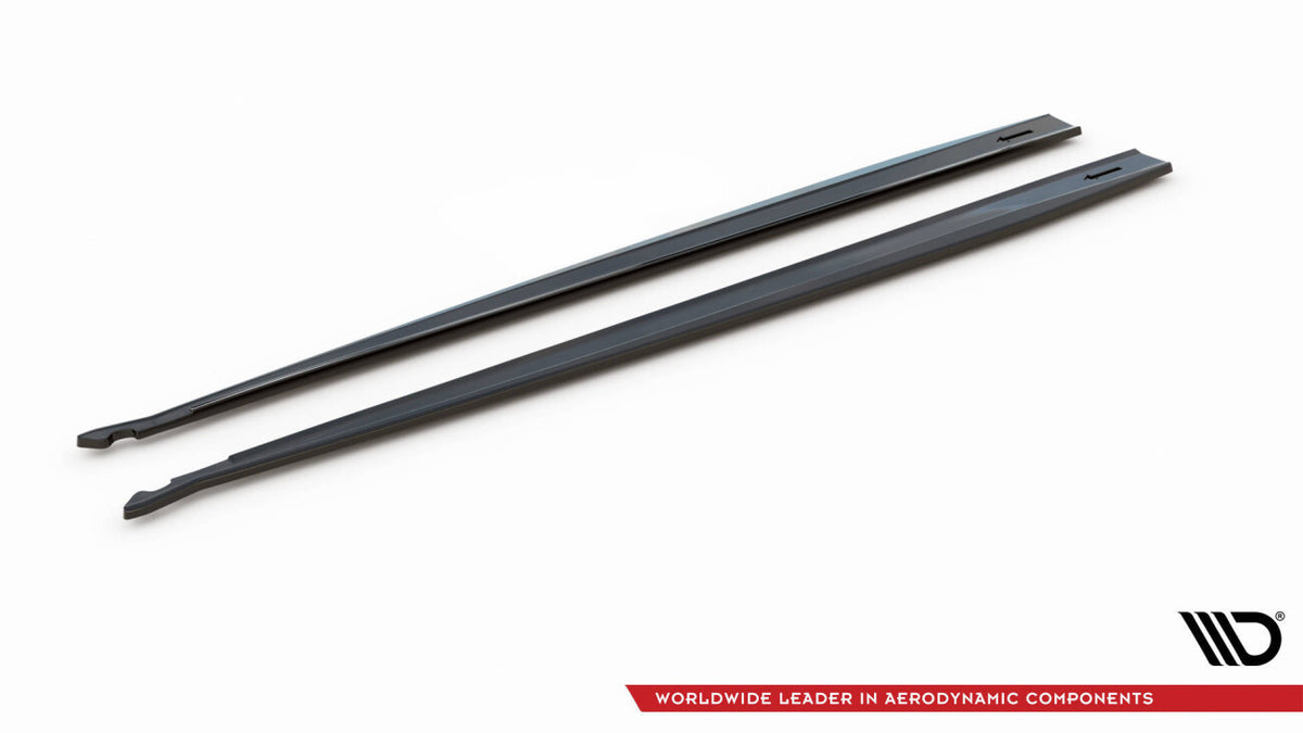 Seitenschweller Ansatz (Paar) V.1 passend für Toyota Supra Mk5 schwarz Hochglanz