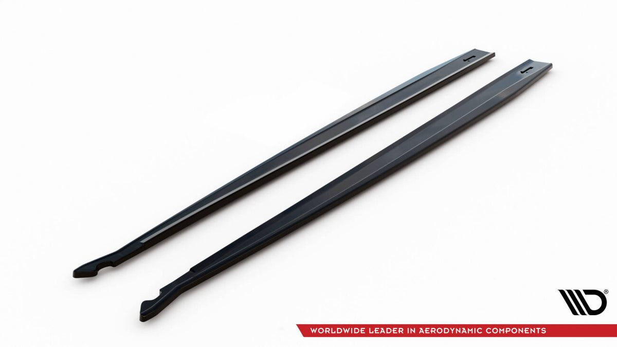 Seitenschweller Ansatz (Paar) V.1 passend für Toyota Supra Mk5 schwarz Hochglanz