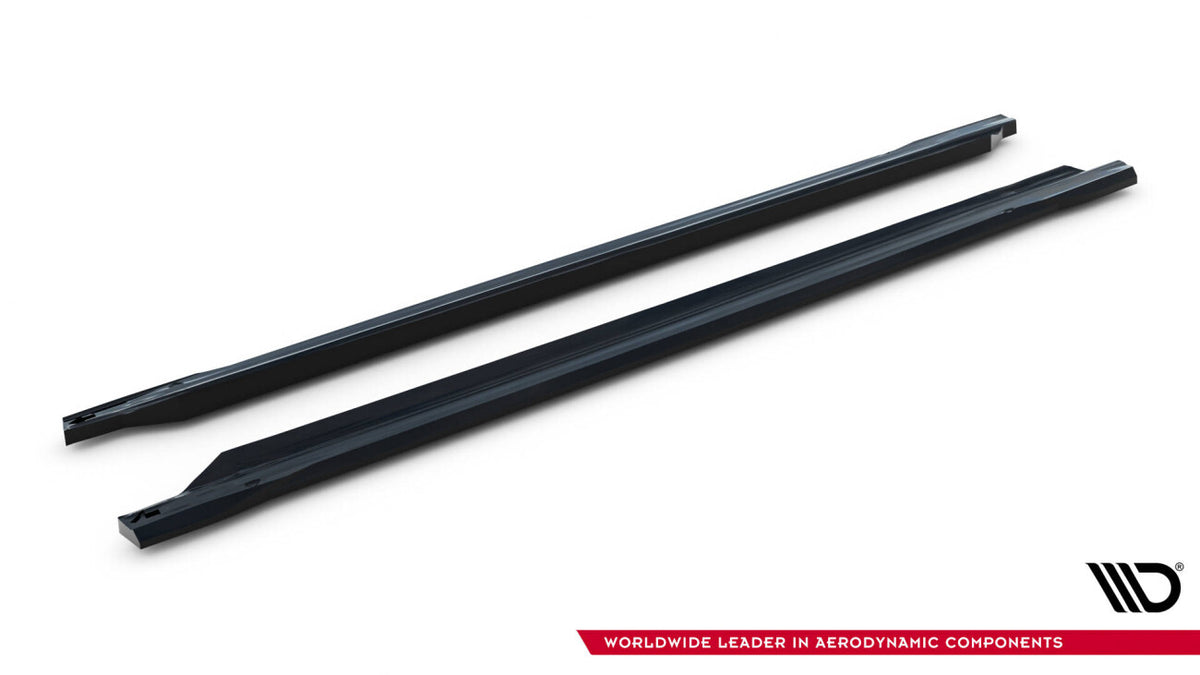 Seitenschweller Ansatz (Paar) V.1 passend für VW Golf GTI Clubsport Mk8 FL schwarz Hochglanz