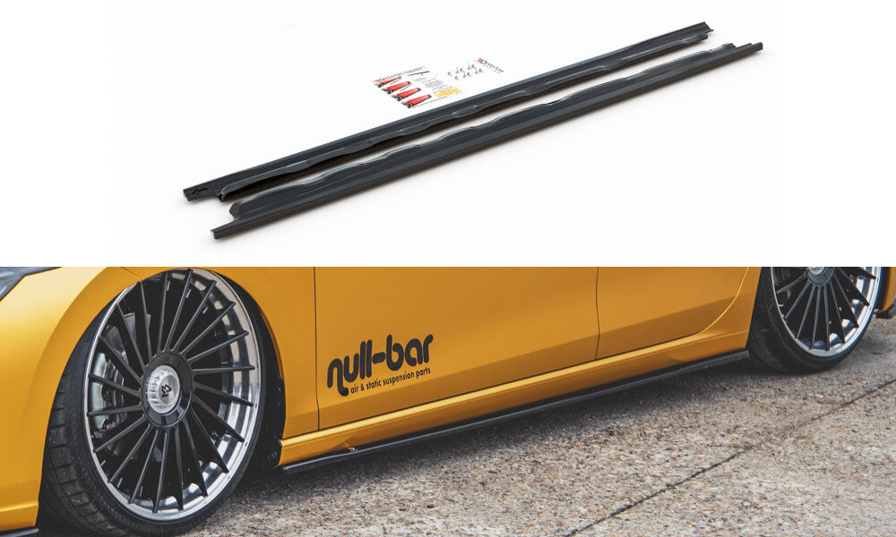 Seitenschweller Ansatz (Paar) V.1 passend für VW Golf Mk8 schwarz Hochglanz
