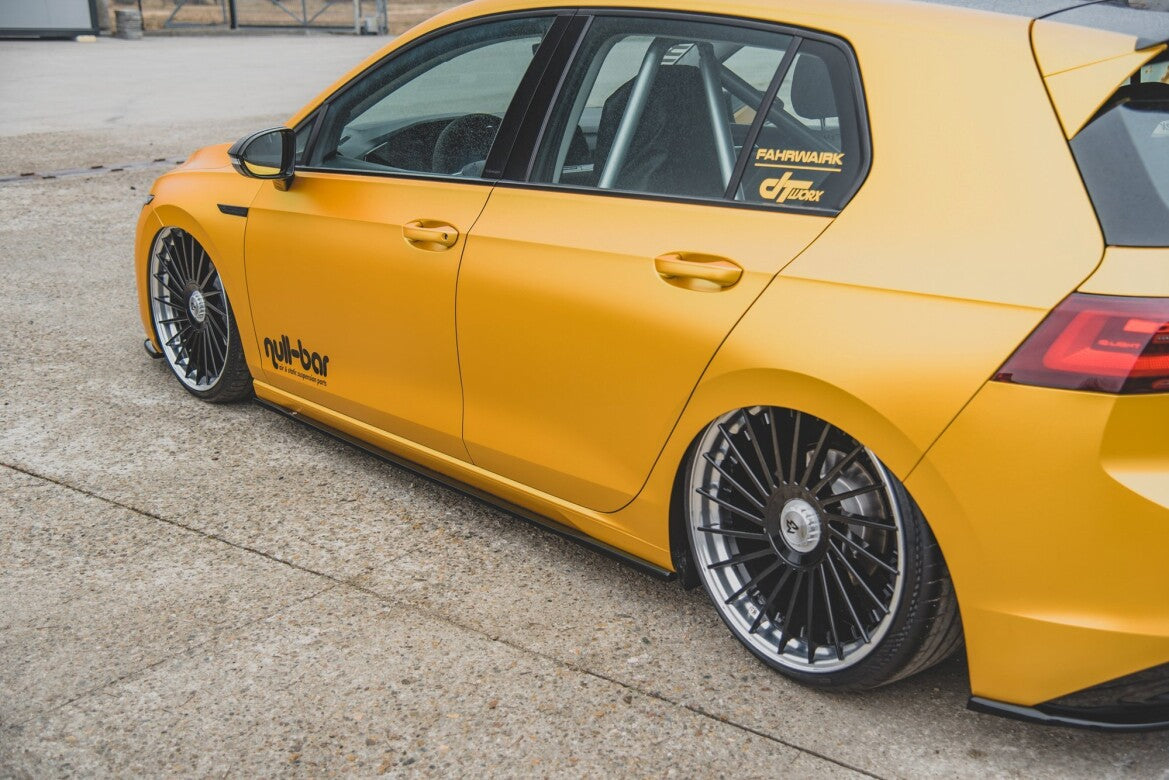 Seitenschweller Ansatz (Paar) V.1 passend für VW Golf Mk8 schwarz Hochglanz