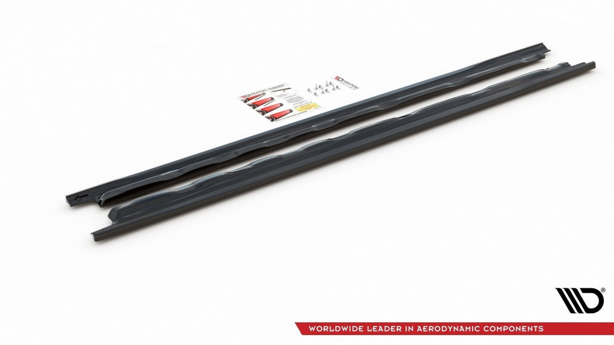 Seitenschweller Ansatz (Paar) V.1 passend für VW Golf Mk8 schwarz Hochglanz