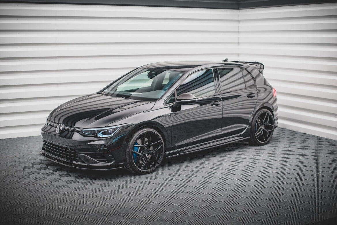 Seitenschweller Ansatz (Paar) V.1 passend für VW Golf R Hatchback Mk8 FL schwarz Hochglanz