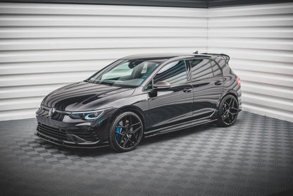 Seitenschweller Ansatz (Paar) V.1 passend für VW Golf R Hatchback Mk8 FL schwarz Hochglanz