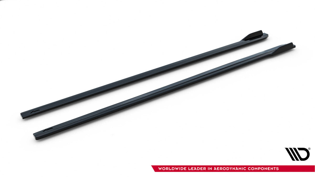 Seitenschweller Ansatz (Paar) V.1 passend für VW Golf R / R-Line Mk7 FL schwarz Hochglanz