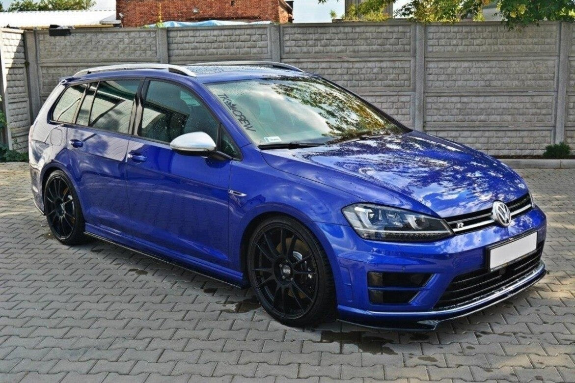 Seitenschweller Ansatz (Paar) V.1 passend für VW Golf R / R-Line Mk7 schwarz Hochglanz