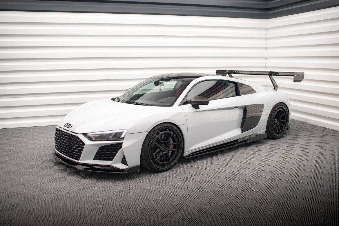 Seitenschweller Ansatz (Paar) V.2 + Flaps passend für Audi R8 Mk2 FL