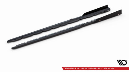 Seitenschweller Ansatz (Paar) V.2 + Flaps passend für Audi R8 Mk2 FL