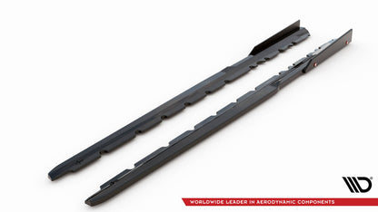 Seitenschweller Ansatz (Paar) V.2 + Flaps passend für Audi R8 Mk2 FL