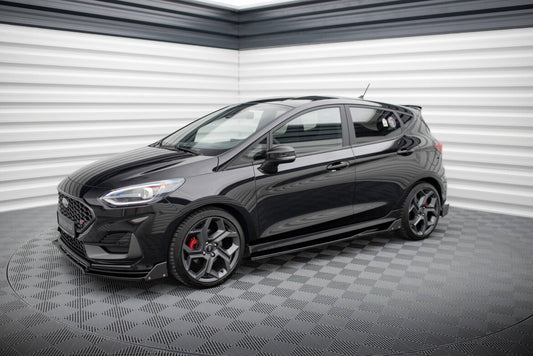 Seitenschweller Ansatz (Paar) V.2 + Flaps passend für Ford Fiesta ST / ST-Line
