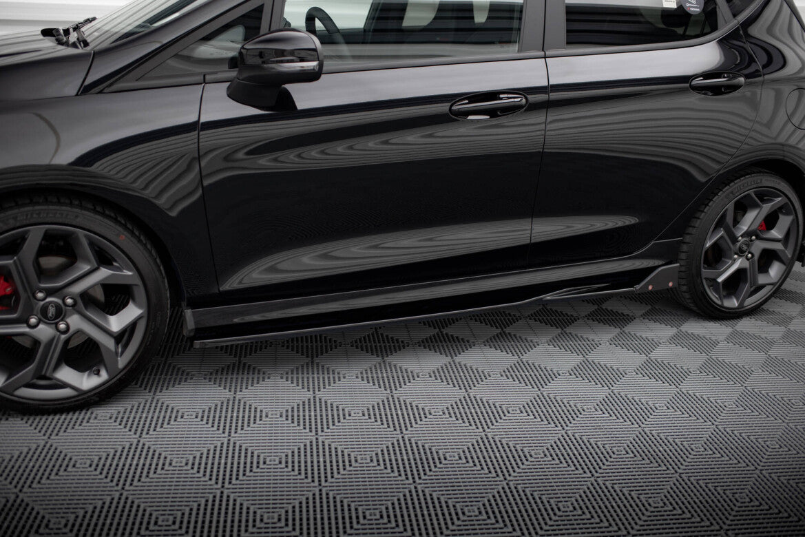 Seitenschweller Ansatz (Paar) V.2 + Flaps passend für Ford Fiesta ST / ST-Line