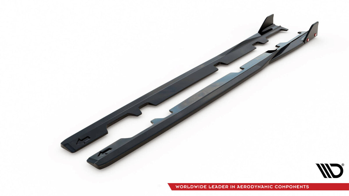 Seitenschweller Ansatz (Paar) V.2 + Flaps passend für Ford Fiesta ST / ST-Line