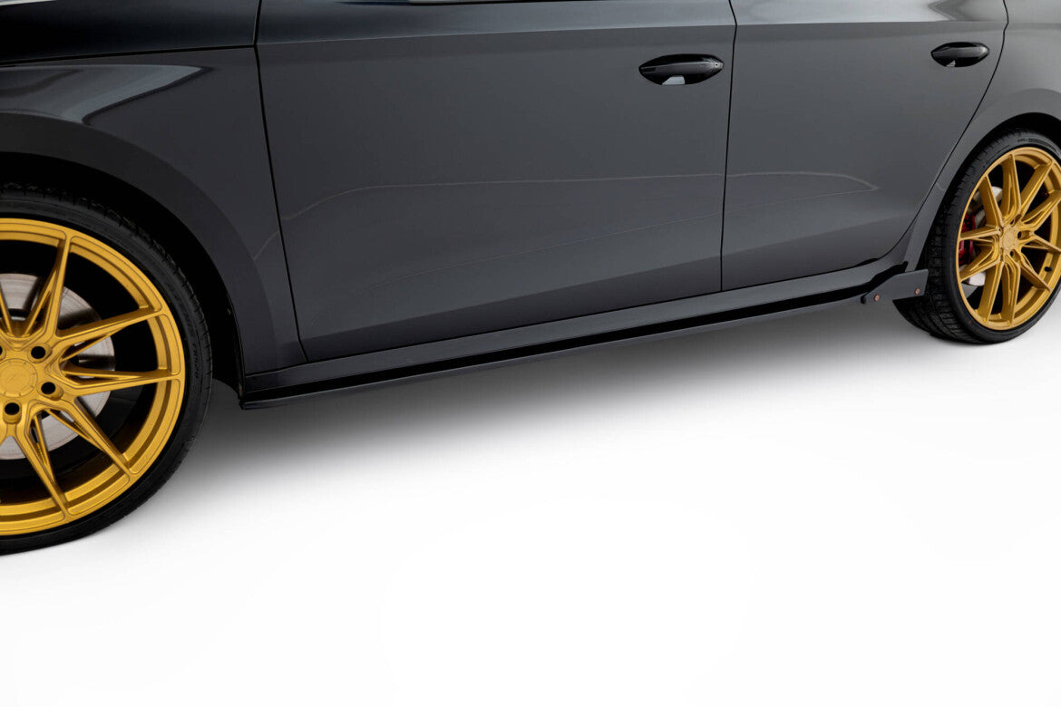 Seitenschweller Ansatz (Paar) V.2 + Flaps passend für Skoda Octavia RS Liftback / Combi Mk4 FL