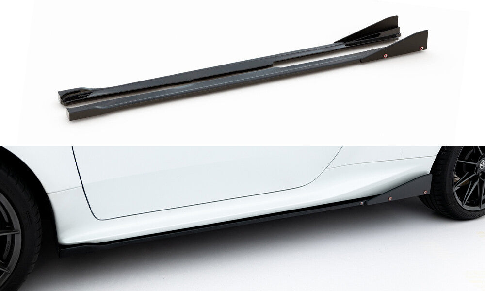 Seitenschweller Ansatz (Paar) V.2 + Flaps passend für Toyota GR Yaris Mk4
