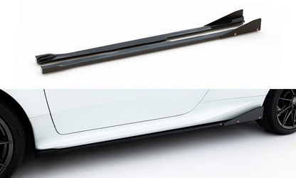 Seitenschweller Ansatz (Paar) V.2 + Flaps passend für Toyota GR Yaris Mk4