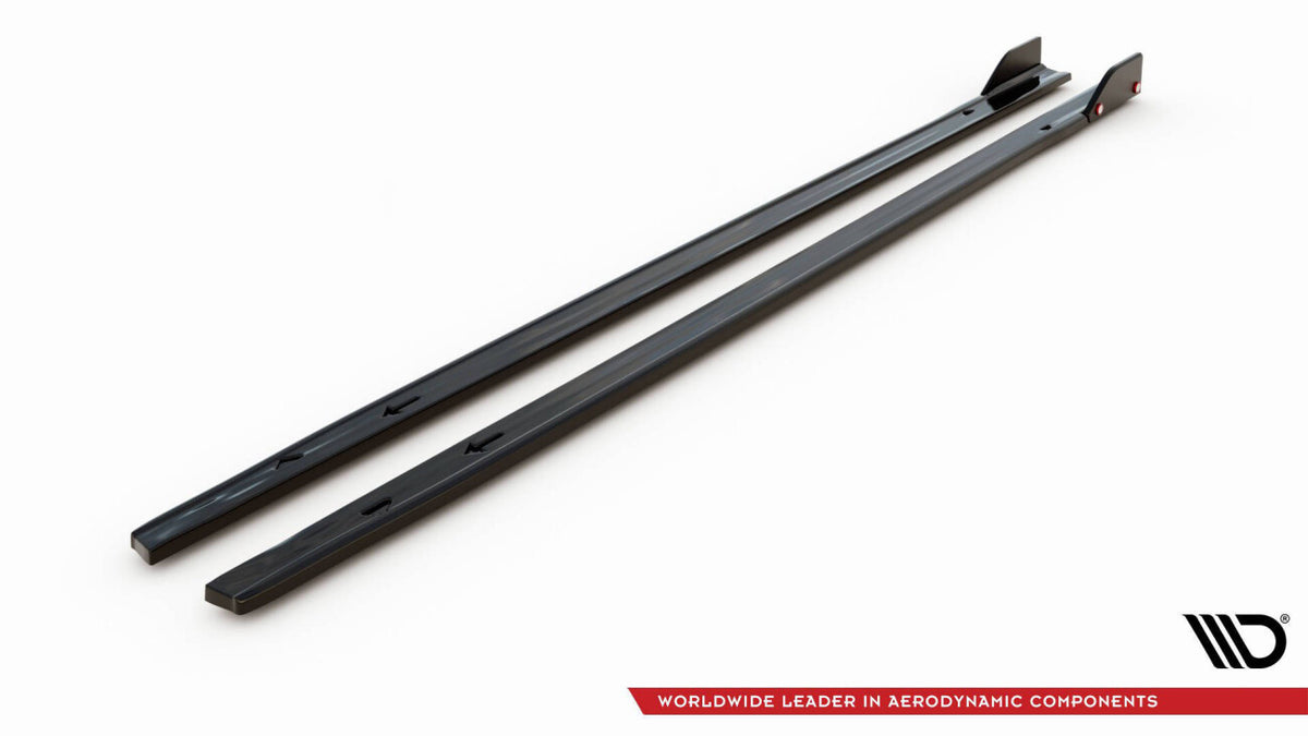 Seitenschweller Ansatz (Paar) V.2 + Flaps passend für VW Golf GTI / GTE / GTI Clubsport / GTD / R-Line Mk8