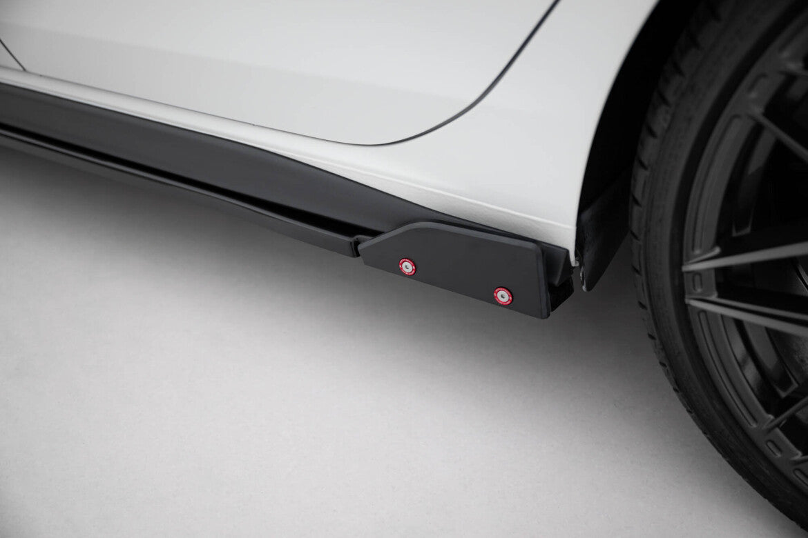 Seitenschweller Ansatz (Paar) V.2 + Flaps passend für VW Golf GTI / GTE / GTI Clubsport / GTD / R-Line Mk8