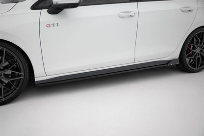 Seitenschweller Ansatz (Paar) V.2 + Flaps passend für VW Golf GTI / GTE / GTI Clubsport / GTD / R-Line Mk8