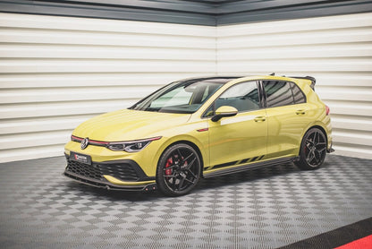 Seitenschweller Ansatz (Paar) V.2 + Flaps passend für VW Golf GTI / GTE / GTI Clubsport / GTD / R-Line Mk8