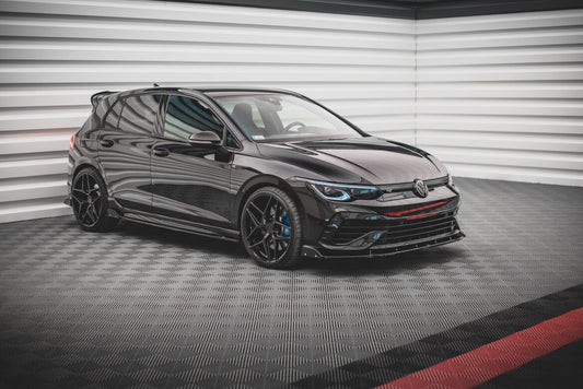 Seitenschweller Ansatz (Paar) V.2 + Flaps passend für VW Golf R Hatchback Mk8 FL