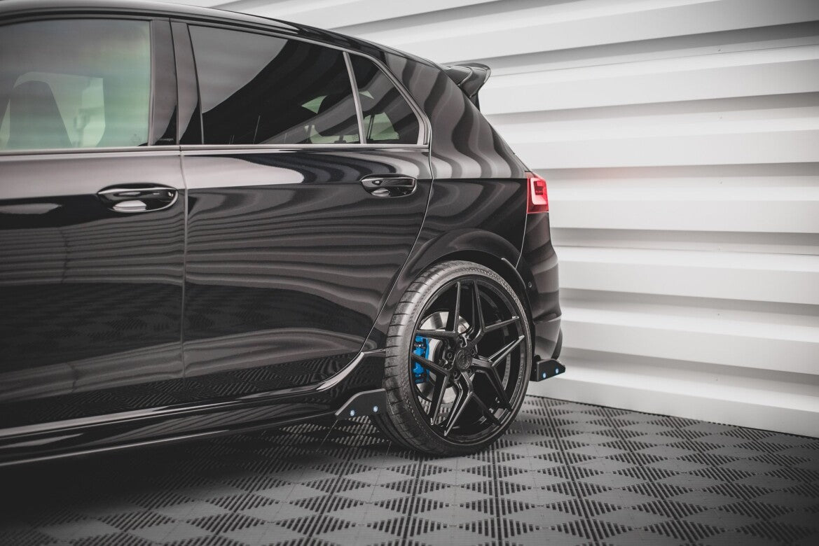Seitenschweller Ansatz (Paar) V.2 + Flaps passend für VW Golf R Hatchback Mk8 FL