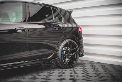 Seitenschweller Ansatz (Paar) V.2 + Flaps passend für VW Golf R Hatchback Mk8 FL