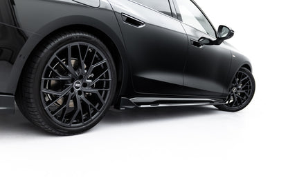 Seitenschweller Ansatz (Paar) V.2 passend für Audi A6 S-Line C9 schwarz Hochglanz
