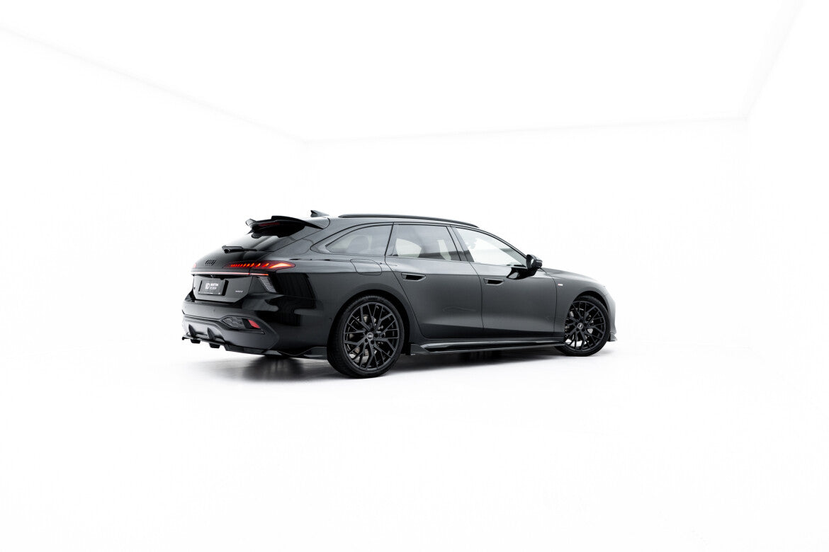 Seitenschweller Ansatz (Paar) V.2 passend für Audi A6 S-Line C9 schwarz Hochglanz