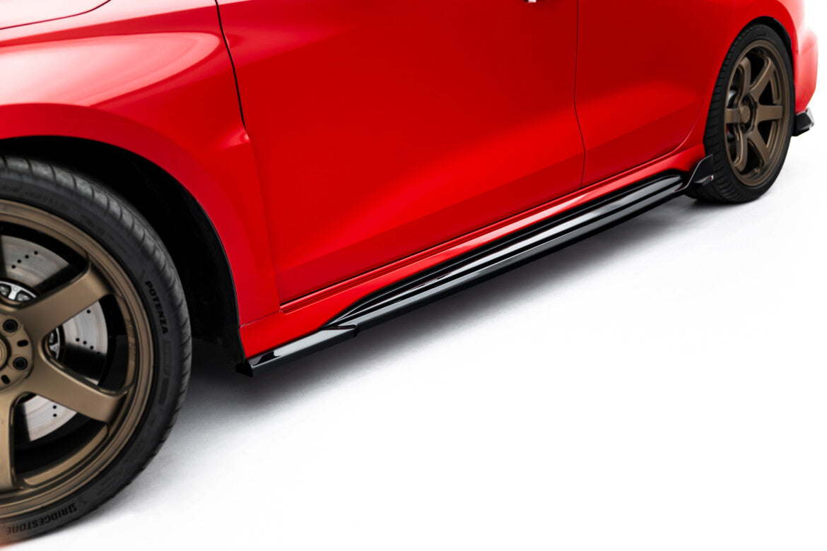 Seitenschweller Ansatz (Paar) V.2 passend für Audi RS3 Sportback 8Y FL schwarz Hochglanz