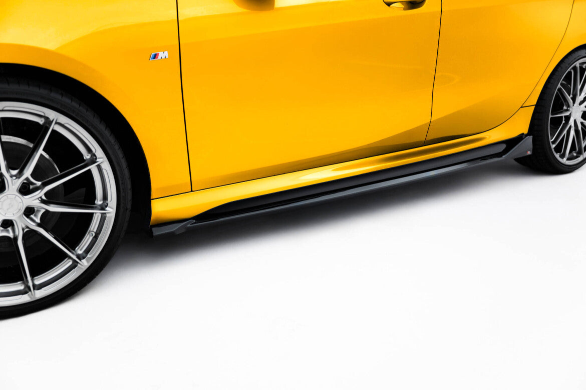 Seitenschweller Ansatz (Paar) V.2 passend für BMW 1er M-Paket F70 schwarz Hochglanz