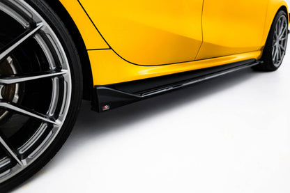 Seitenschweller Ansatz (Paar) V.2 passend für BMW 1er M-Paket F70 schwarz Hochglanz