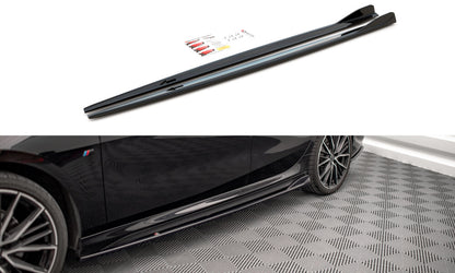 Seitenschweller Ansatz (Paar) V.2 passend für BMW 2 Gran Coupe M-Paket / M235i F44 schwarz Hochglanz