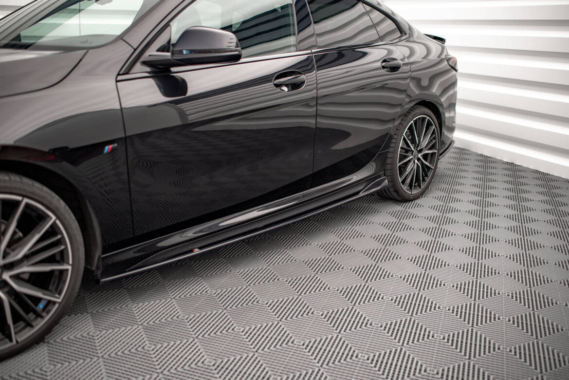 Seitenschweller Ansatz (Paar) V.2 passend für BMW 2 Gran Coupe M-Paket / M235i F44 schwarz Hochglanz