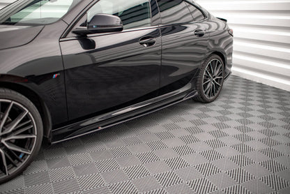 Seitenschweller Ansatz (Paar) V.2 passend für BMW 2 Gran Coupe M-Paket / M235i F44 schwarz Hochglanz