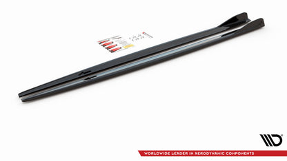 Seitenschweller Ansatz (Paar) V.2 passend für BMW 2 Gran Coupe M-Paket / M235i F44 schwarz Hochglanz