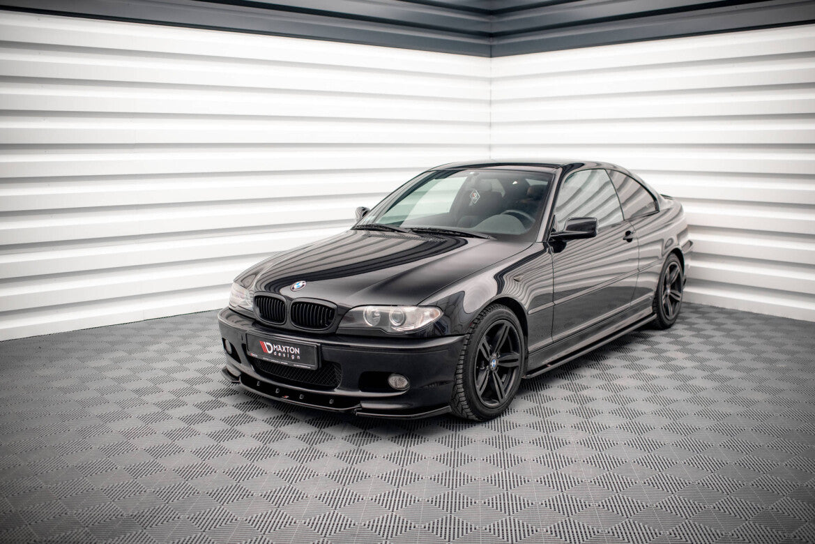 Seitenschweller Ansatz (Paar) V.2 passend für BMW 3er Coupe M-Paket E46 schwarz Hochglanz
