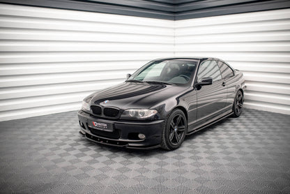 Seitenschweller Ansatz (Paar) V.2 passend für BMW 3er Coupe M-Paket E46 schwarz Hochglanz