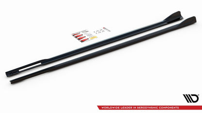 Seitenschweller Ansatz (Paar) V.2 passend für BMW 4er M-Paket / M440i G22 / G23 / G22 FL / G23 FL schwarz Hochglanz
