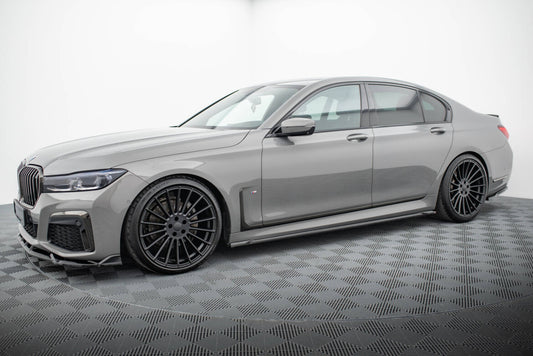 Seitenschweller Ansatz (Paar) V.2 passend für BMW 7 M-Paket G11 schwarz Hochglanz