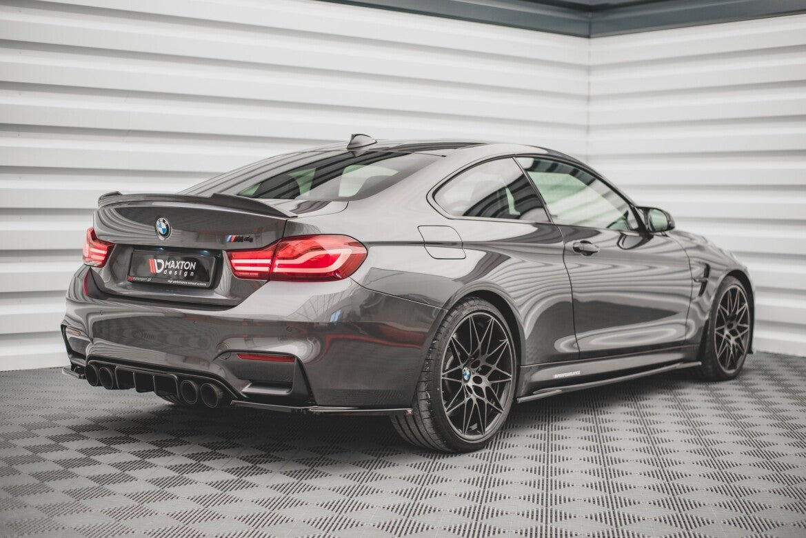 Seitenschweller Ansatz (Paar) V.2 passend für BMW M4 F82 schwarz Hochglanz