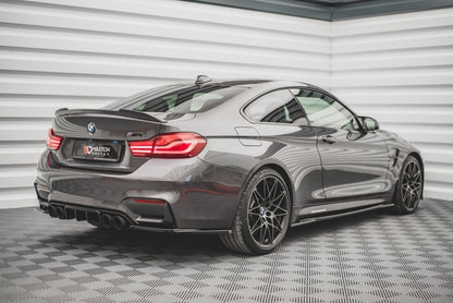 Seitenschweller Ansatz (Paar) V.2 passend für BMW M4 F82 schwarz Hochglanz