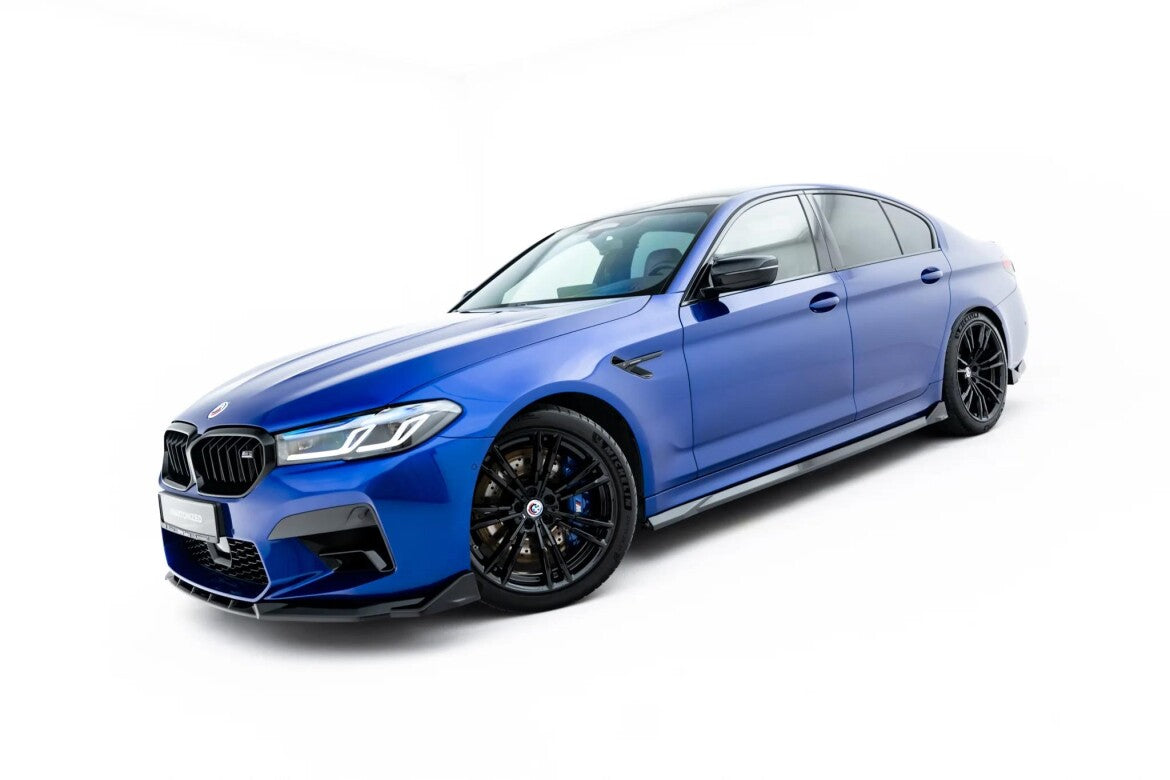 Seitenschweller Ansatz (Paar) V.2 passend für BMW M5 F90 / F90 Facelift schwarz Hochglanz